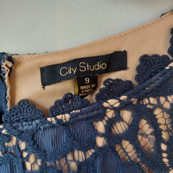 Blue Lace Dress - Picture 3 of 3